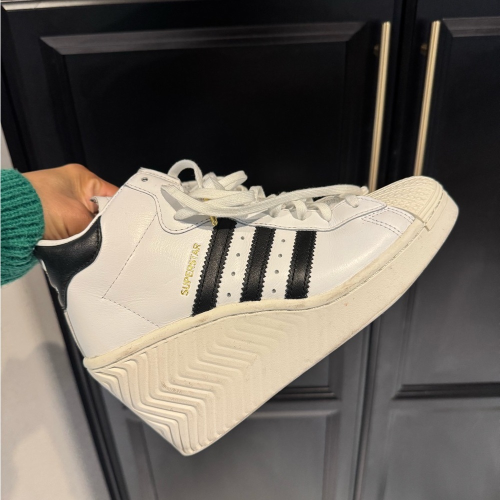 Adidas Women's Superstar White and Black Sneakers